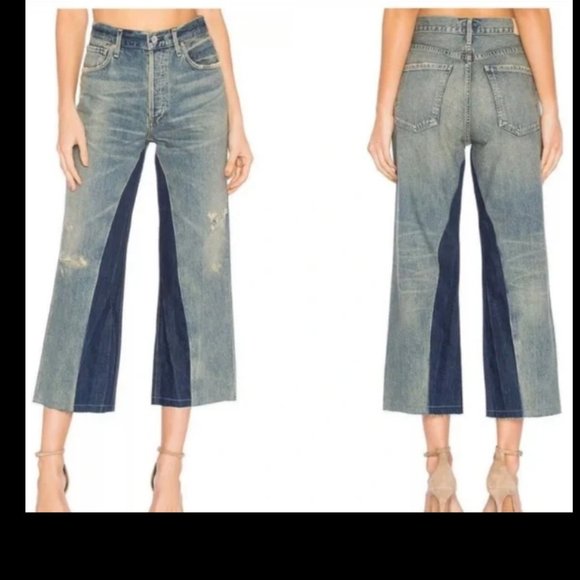 NWT Citizens of Humanity Premium Vintage Cora Crop Relaxed Shadow Inseam Jeans
